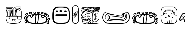 MesoAmerica Dings font preview